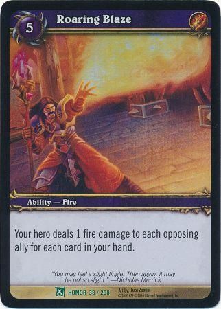 Roaring Blaze Honor 38 208 Uncommon Roaring Blaze Honor 38 208 Uncommon