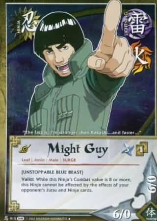Might Guy 915 Uncommon Naruto Fangs of the Snake Might Guy 915 Uncommon Naruto Fangs of the Snake