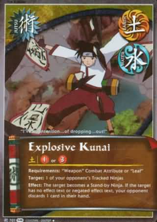 Explovsie Kunai 707 Uncommon Naruto Fangs of the Snake Explovsie Kunai 707 Uncommon Naruto Fangs of the Snake