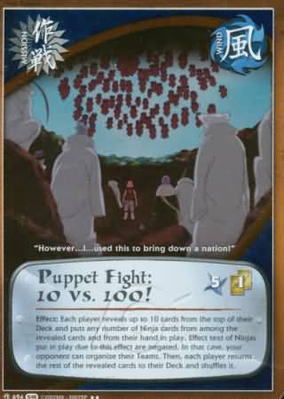 Puppet Fight 10 VS 100 694 Rare Naruto Fangs of the Snake Puppet Fight 10 VS 100 694 Rare Naruto Fangs of the Snake