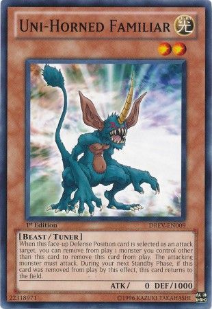 Uni Horned Familiar DREV EN009 Common 1st Edition Uni Horned Familiar DREV EN009 Common 1st Edition