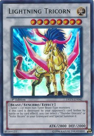 Lightning Tricorn DREV EN042 Ultra Rare 1st Edition Lightning Tricorn DREV EN042 Ultra Rare 1st Edition