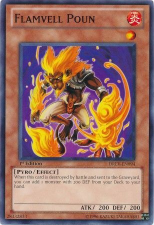 Flamvell Poun DREV EN094 Common 1st Edition Duelist Revolution 1st Edition Singles Flamvell Poun DREV EN094 Common 1st Edition Duelist Revolution 1st Edition Singles