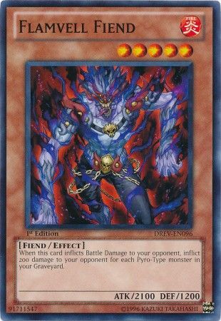Flamvell Fiend DREV EN096 Common 1st Edition Flamvell Fiend DREV EN096 Common 1st Edition