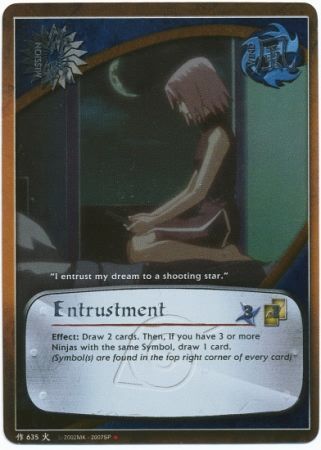 Entrustment 635 Foil Platinum Lettering Promo Entrustment 635 Foil Platinum Lettering Promo