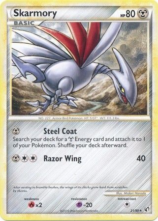 Skarmory 21 90 Rare HGSS Undaunted Singles Skarmory 21 90 Rare HGSS Undaunted Singles