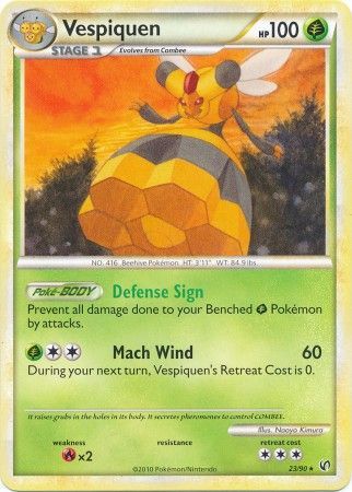 Vespiquen 23 90 Rare HGSS Undaunted Singles Vespiquen 23 90 Rare HGSS Undaunted Singles
