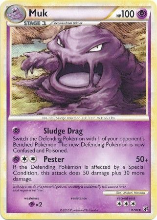 Muk 31 90 Uncommon HGSS Undaunted Singles Muk 31 90 Uncommon HGSS Undaunted Singles
