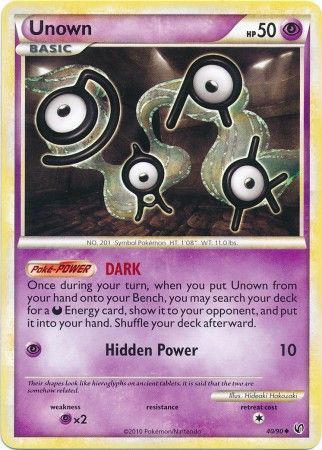 Unown 40 90 Uncommon HGSS Undaunted Singles Unown 40 90 Uncommon HGSS Undaunted Singles