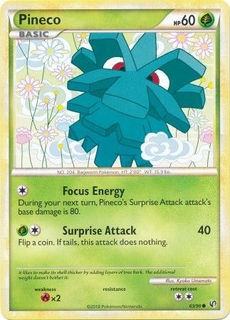 Pineco 63 90 Common HGSS Undaunted Singles Pineco 63 90 Common HGSS Undaunted Singles