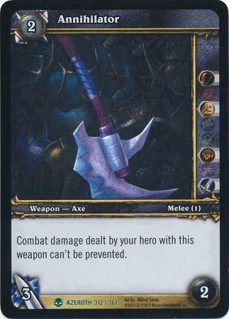 Annihilator Foil Azeroth 312 361 Uncommon WoW Archives Annihilator Foil Azeroth 312 361 Uncommon WoW Archives