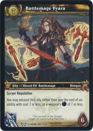 Battlemage Vyara Foil Illidan 187 252 Rare WoW Archives Battlemage Vyara Foil Illidan 187 252 Rare WoW Archives