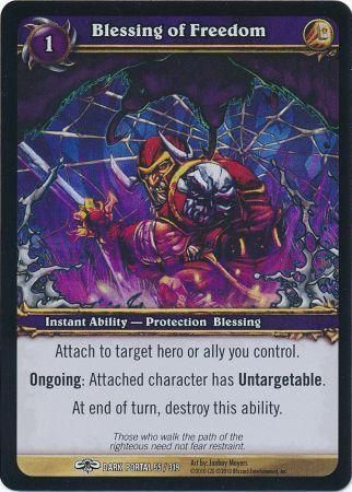 Blessing of Freedom Foil Dark Portal 55 319 Common WoW Archives Blessing of Freedom Foil Dark Portal 55 319 Common WoW Archives