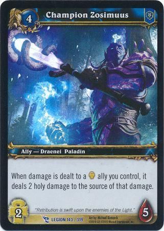 Champion Zosimuus Foil Legion 143 319 Rare WoW Archives Champion Zosimuus Foil Legion 143 319 Rare WoW Archives
