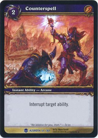Counterspell Foil Azeroth 51 361 Rare WoW Archives Counterspell Foil Azeroth 51 361 Rare WoW Archives