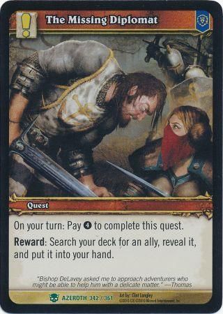 The Missing Diplomat Azeroth 342 361 Uncommon The Missing Diplomat Azeroth 342 361 Uncommon