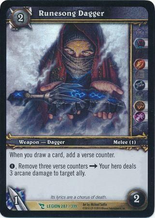 Runesong Dagger Legion 287 319 Uncommon Runesong Dagger Legion 287 319 Uncommon