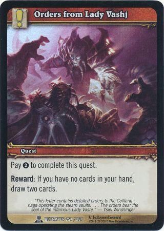 Orders from Lady Vashj Betrayer 257 264 Common WoW Archives Orders from Lady Vashj Betrayer 257 264 Common WoW Archives
