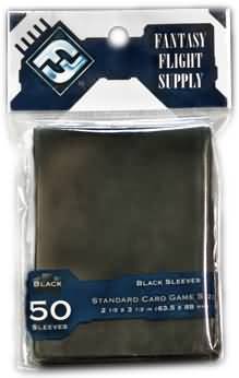 Fantasy Flight FFS27 Solid Black Card Games Sleeves