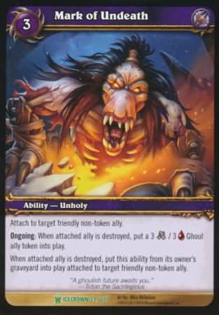 Mark of Undeath 23 220 Uncommon Mark of Undeath 23 220 Uncommon