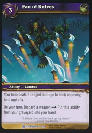 Fan of Knives 63 220 Rare WoW Icecrown Fan of Knives 63 220 Rare WoW Icecrown