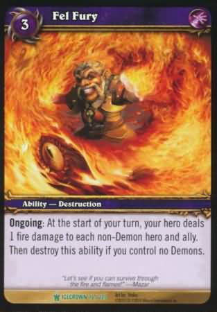 Fel Fury 76 220 Uncommon WoW Icecrown Fel Fury 76 220 Uncommon WoW Icecrown