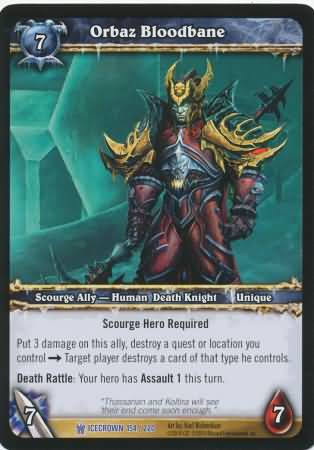 Orbaz Bloodbane 154 220 Rare Orbaz Bloodbane 154 220 Rare