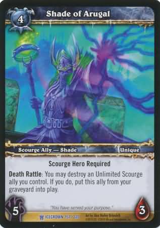 Shade of Arugal 157 220 Rare WoW Icecrown Shade of Arugal 157 220 Rare WoW Icecrown