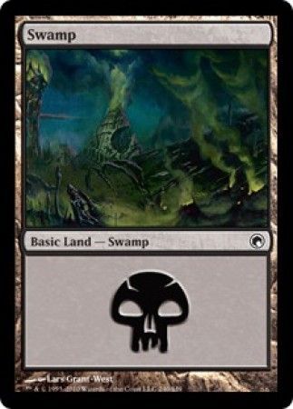 Swamp 240 Scars of Mirrodin Singles Swamp 240 Scars of Mirrodin Singles