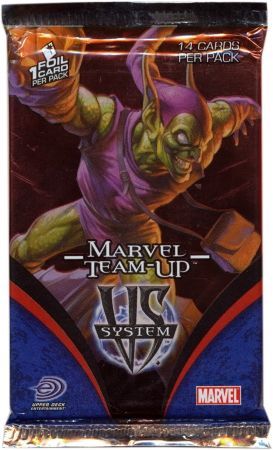 Marvel Team Up Booster Pack 14 Cards VS System UDE Vs System Sealed Product Marvel Team Up Booster Pack 14 Cards VS System UDE Vs System Sealed Product
