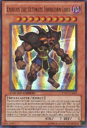Exodius The Ultimate Forbidden Lord JUMP-EN025 Ultra Rare Limited Edition Yugioh