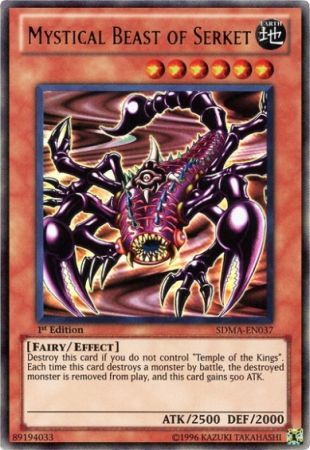 Gold Rare Mystical Beast of Serket PGL2-EN032 Yugioh 1st Edition