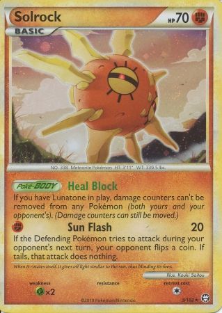 Solrock 9 102 Holo Rare HGSS Triumphant Singles Solrock 9 102 Holo Rare HGSS Triumphant Singles
