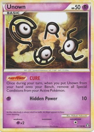 Unown (54/123) [HeartGold & SoulSilver: Base Set]