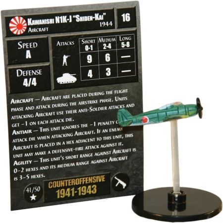41 Kawanishi N1K J Shiden Kai Counter Offensive 1941 1961 Rare Axis Allies Counter Offensive 1941 1943 41 Kawanishi N1K J Shiden Kai Counter Offensive 1941 1961 Rare Axis Allies Counter Offensive 1941 1943