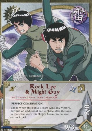 Rock Lee Might Guy 970 Rare Rock Lee Might Guy 970 Rare