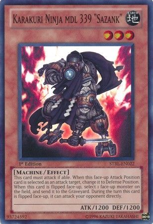 Karakuri Ninja mdl 339 Sazank STBL EN022 Super Rare 1st Edition Starstrike Blast 1st Edition Singles Karakuri Ninja mdl 339 Sazank STBL EN022 Super Rare 1st Edition Starstrike Blast 1st Edition Singles