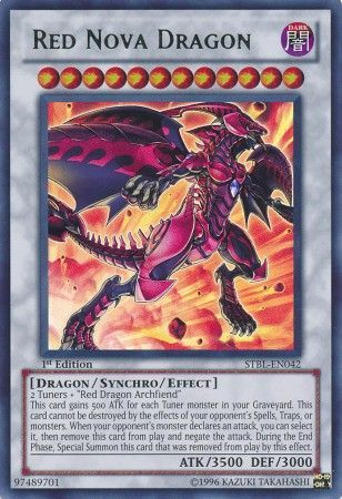 Red Nova Dragon STBL EN042 Ultra Rare 1st Edition Starstrike Blast 1st Edition Singles Red Nova Dragon STBL EN042 Ultra Rare 1st Edition Starstrike Blast 1st Edition Singles