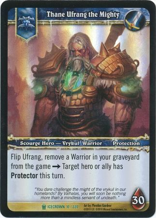 Thane Ufrang the Mighty Epic Box Foil Icecrown 10 220 World of Warcraft Promo Singles Thane Ufrang the Mighty Epic Box Foil Icecrown 10 220 World of Warcraft Promo Singles