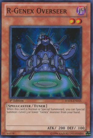 R Genex Overseer HA03 EN015 Super Rare 1st Edition Hidden Arsenal 3 HA03 1st Edition Singles R Genex Overseer HA03 EN015 Super Rare 1st Edition Hidden Arsenal 3 HA03 1st Edition Singles