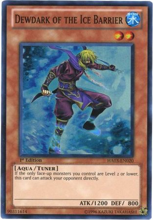 Dewdark of the Ice Barrier HA03 EN020 Super Rare 1st Edition Dewdark of the Ice Barrier HA03 EN020 Super Rare 1st Edition