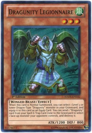 Dragunity Legionnaire HA03 EN032 Super Rare 1st Edition Dragunity Legionnaire HA03 EN032 Super Rare 1st Edition