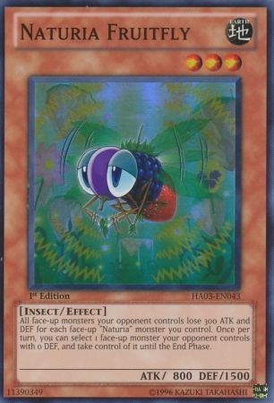 NATURIA FRUITFLY HA03-EN043 1st EDITION 2010 SERIES SUPER RARE YTCG