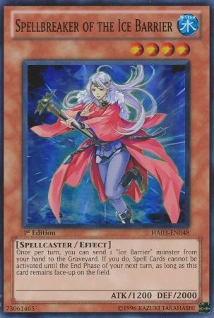Spellbreaker of the Ice Barrier HA03 EN048 Super Rare 1st Edition Hidden Arsenal 3 HA03 1st Edition Singles Spellbreaker of the Ice Barrier HA03 EN048 Super Rare 1st Edition Hidden Arsenal 3 HA03 1st Edition Singles