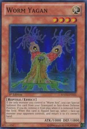 Worm Yagan HA03 EN055 Super Rare 1st Edition Worm Yagan HA03 EN055 Super Rare 1st Edition