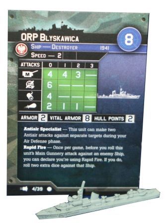 04 ORP Blyskawica War at Sea V Fleet Command Singles Common Axis Allies War at Sea Fleet Command 04 ORP Blyskawica War at Sea V Fleet Command Singles Common Axis Allies War at Sea Fleet Command