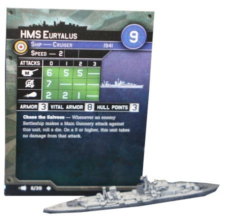 06 HMS Euryalus War at Sea V Fleet Command Singles Uncommon Axis Allies War at Sea Fleet Command 06 HMS Euryalus War at Sea V Fleet Command Singles Uncommon Axis Allies War at Sea Fleet Command