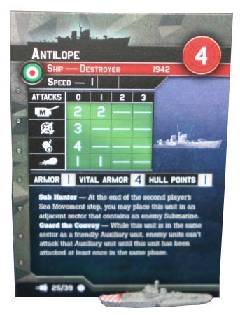 25 Antilope War at Sea V Fleet Command Singles Common Axis Allies War at Sea Fleet Command 25 Antilope War at Sea V Fleet Command Singles Common Axis Allies War at Sea Fleet Command