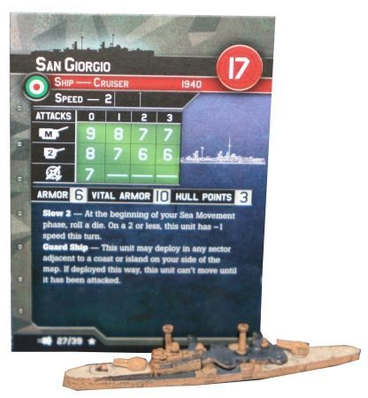 27 San Giorgio War at Sea V Fleet Command Singles Rare Axis Allies War at Sea Fleet Command 27 San Giorgio War at Sea V Fleet Command Singles Rare Axis Allies War at Sea Fleet Command
