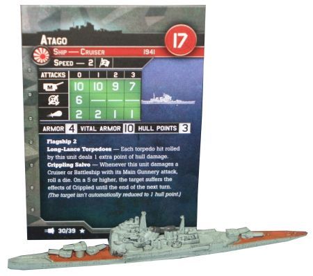30 Atago War at Sea V Fleet Command Singles rare Axis Allies War at Sea Fleet Command 30 Atago War at Sea V Fleet Command Singles rare Axis Allies War at Sea Fleet Command
